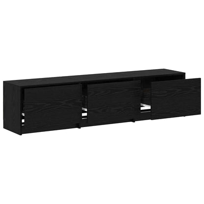 Unità TV Rovere Nero 162,5 x 34 x 40 cm Legno multistrato
