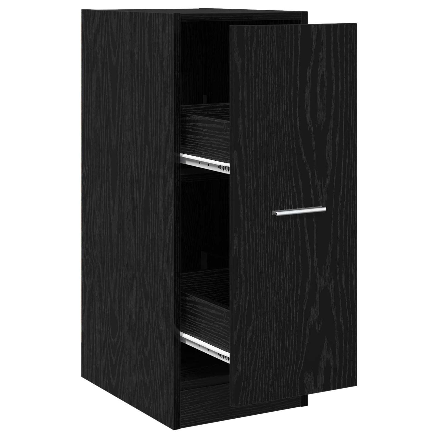 Armadio da Apoteca Rovere nero 30 x 41 x 77.5 cm