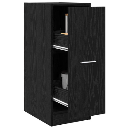 Armadio da Apoteca Rovere nero 30 x 41 x 77.5 cm
