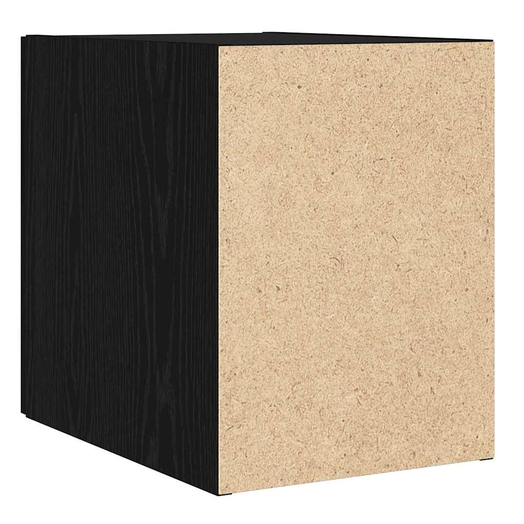 Mobiletto a muro Rovere Nero 30 x 42.5 x 39.5 cm