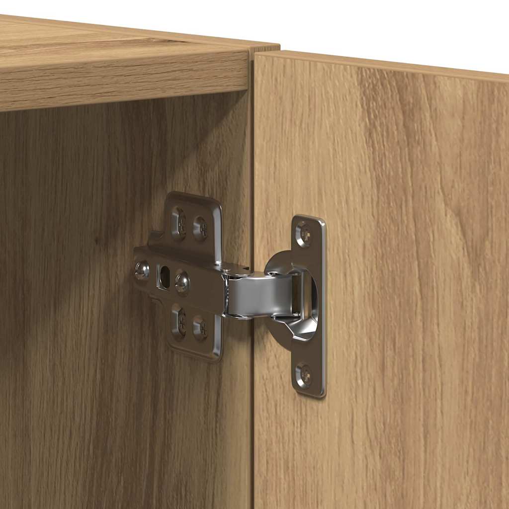 Armadietto a muro rovere artigianale 70 x 42.5 x 40 cm