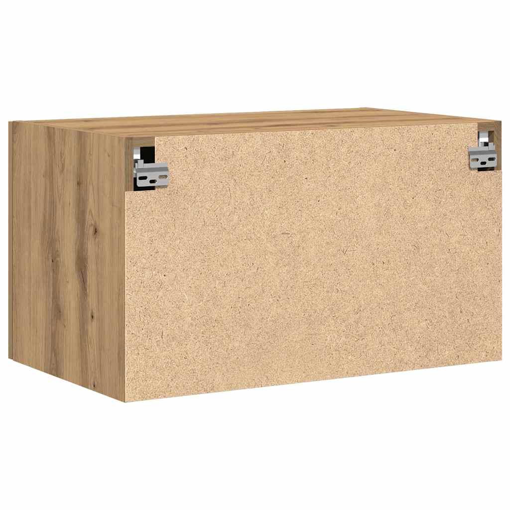 Armadietto a muro rovere artigianale 70 x 42.5 x 40 cm