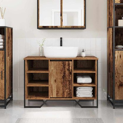 Armadio per Lavabo da Bagno Legno vecchio 91 x 35 x 60 cm