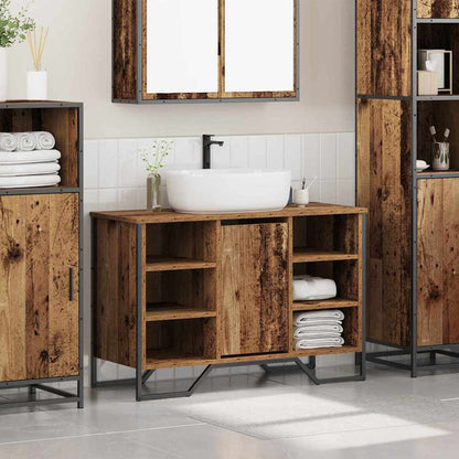 Armadio per Lavabo da Bagno Legno vecchio 91 x 35 x 60 cm