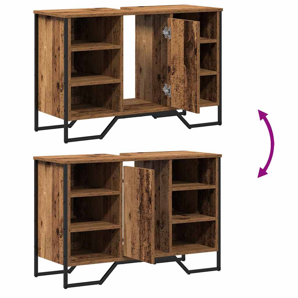 Armadio per Lavabo da Bagno Legno vecchio 91 x 35 x 60 cm | homemem39