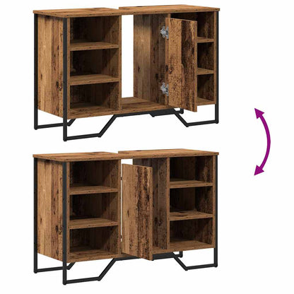 Armadio per Lavabo da Bagno Legno vecchio 91 x 35 x 60 cm | homemem39