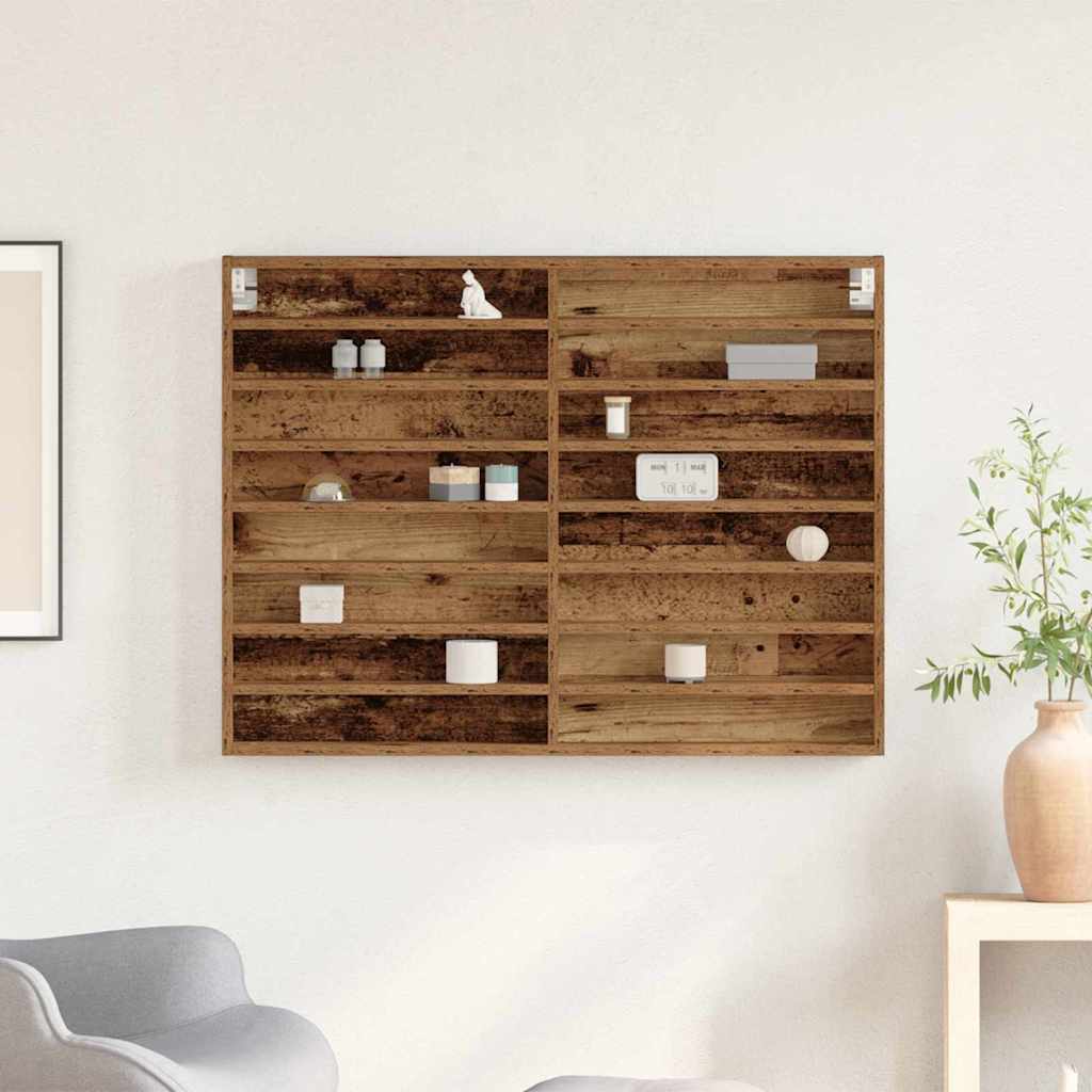 Vetrina Legno vecchio 100 x 8,5 x 75 cm Legno multistrato