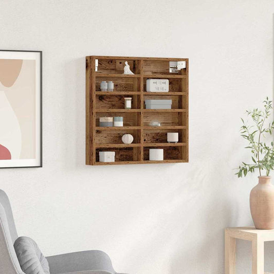 Vetrina Legno vecchio 60 x 8,5 x 58 cm Legno multistrato