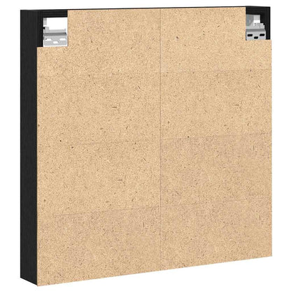 Vetrina Rovere Nero 60 x 8,5 x 58 cm Legno multistrato