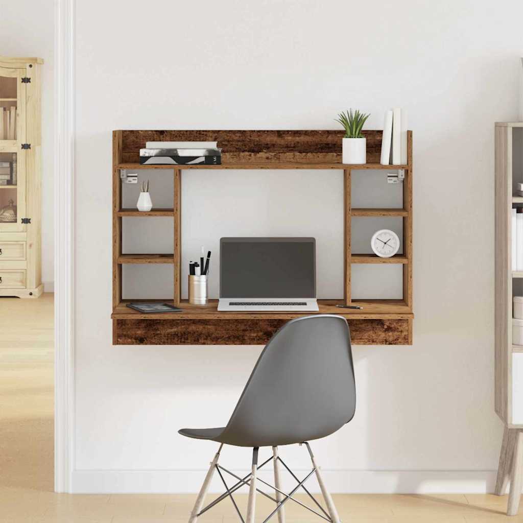 Scrivania a parete Legno vecchio 105 x 48 x 75 cm | homemem39