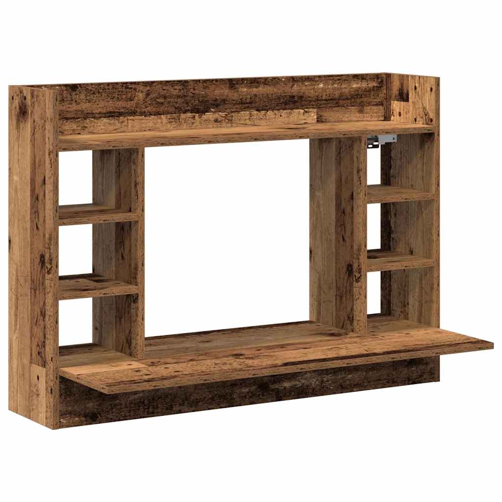 Scrivania a parete Legno vecchio Legno multistrato