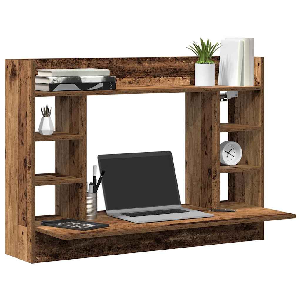 Scrivania a parete Legno vecchio Legno multistrato
