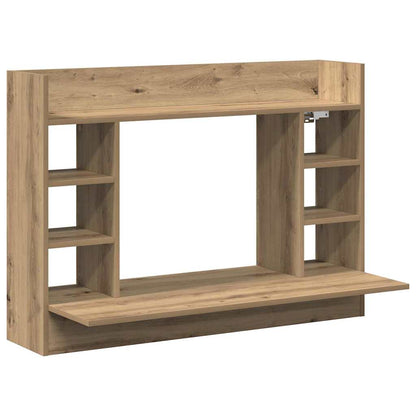 Scrivania a parete rovere artigianale 105 x 48 x 75 cm | homemem39