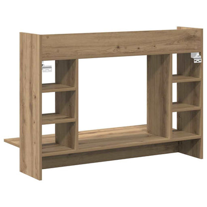 Scrivania a parete rovere artigianale Legno multistrato