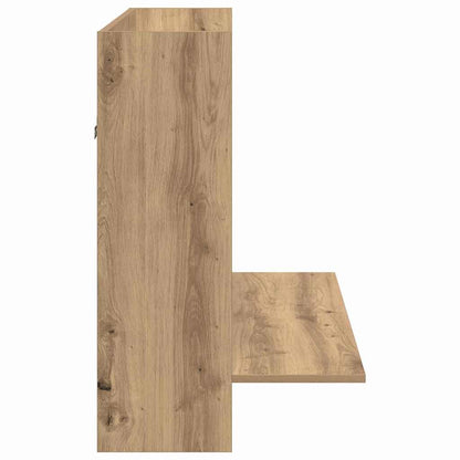 Scrivania a parete rovere artigianale 105 x 48 x 75 cm | homemem39