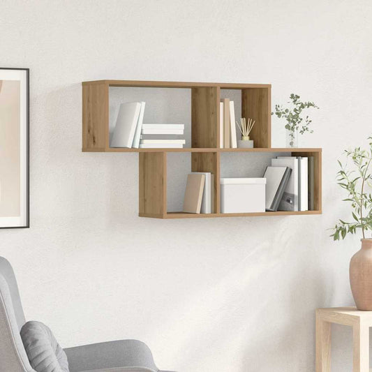 Scaffale da parete A parete Marrone Legno multistrato | homemem39