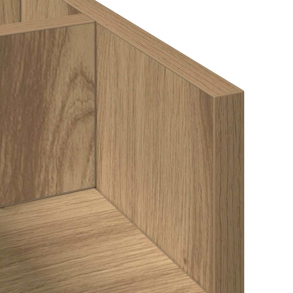 Organizzatore da scrivania Rovere nero 44,5 x 24 x 25 cm