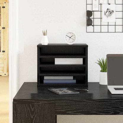 Organizzatore da scrivania Rovere Nero 36 x 26 x 29,5 cm