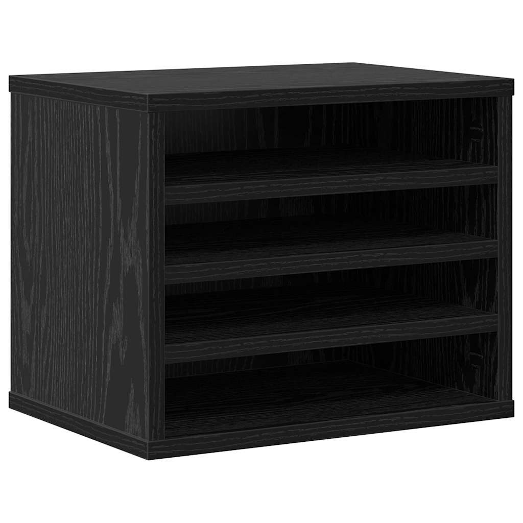 Organizzatore da scrivania Rovere Nero 36 x 26 x 29,5 cm