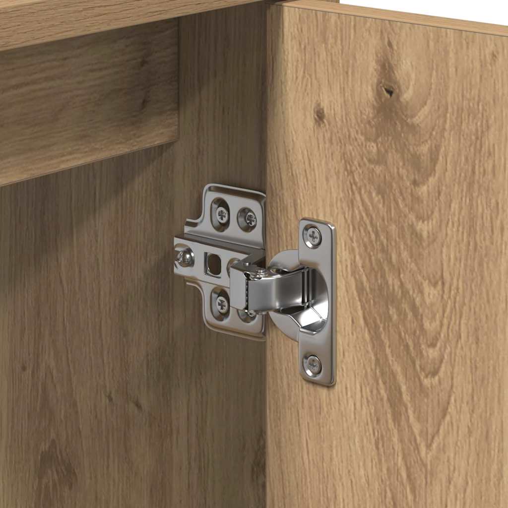 Mobile da Bagno con porta Rovere artigianale 63 x 29 x 55 cm