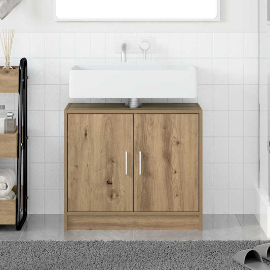 Mobile da Bagno con porta Rovere artigianale 63 x 29 x 55 cm