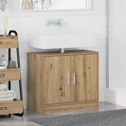 Mobile da Bagno con porta Rovere artigianale 63 x 29 x 55 cm
