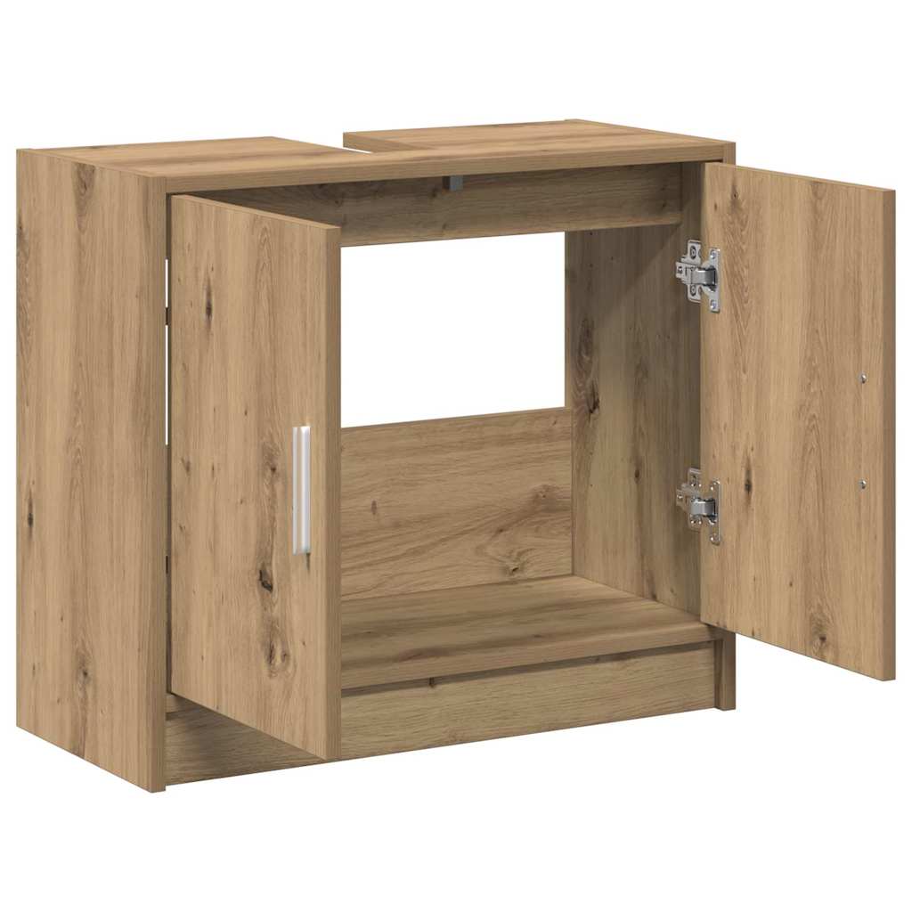 Mobile da Bagno con porta Rovere artigianale 63 x 29 x 55 cm