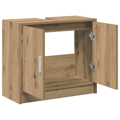 Mobile da Bagno con porta Rovere artigianale 63 x 29 x 55 cm