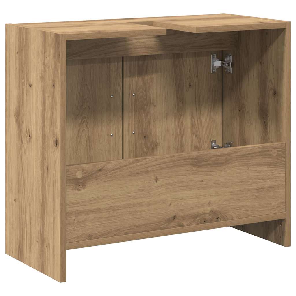 Mobile da Bagno con porta Rovere artigianale 63 x 29 x 55 cm