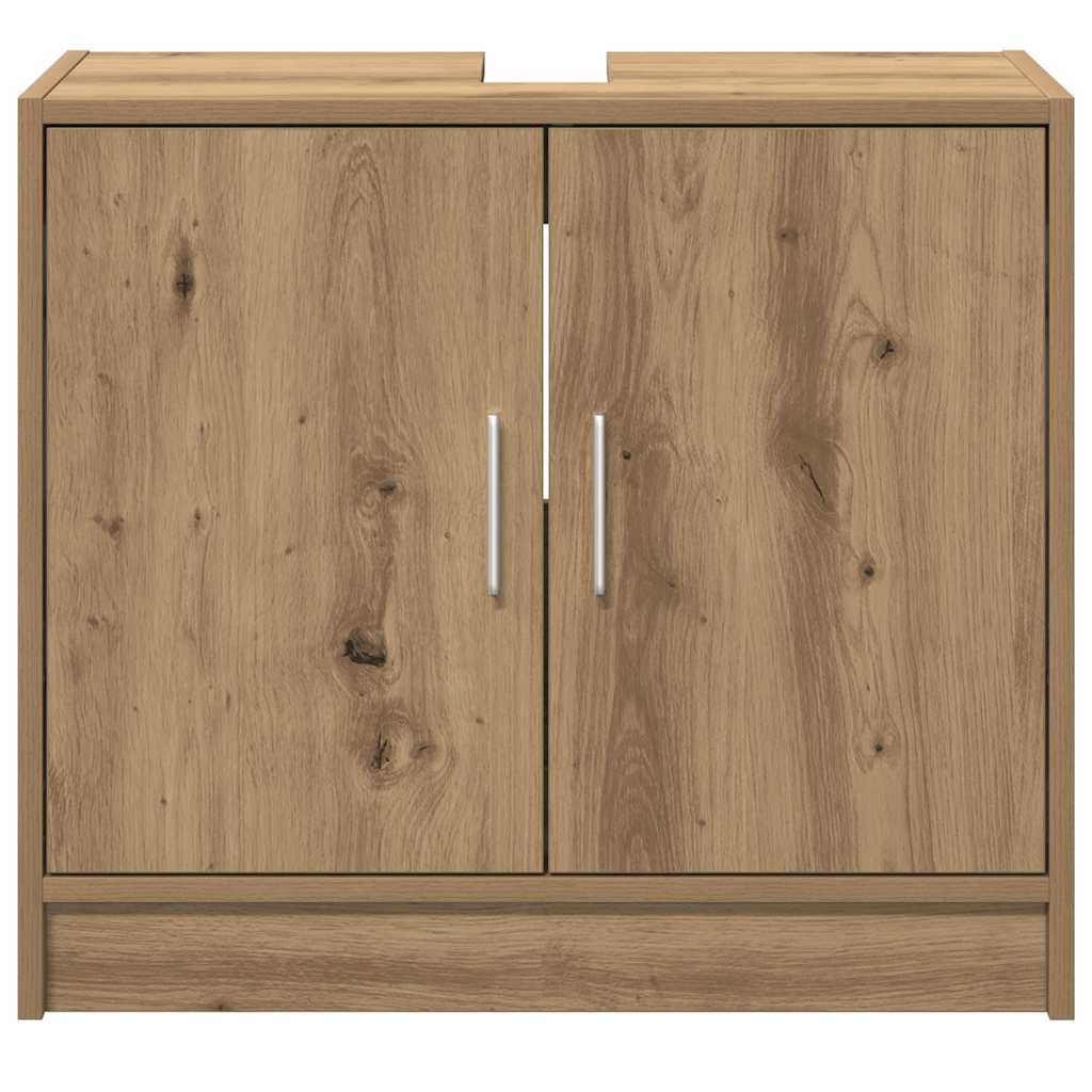 Mobile da Bagno con porta Rovere artigianale 63 x 29 x 55 cm