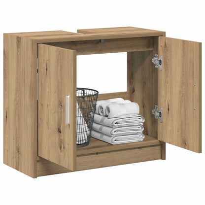 Mobile da Bagno con porta Rovere artigianale 63 x 29 x 55 cm | homemem39