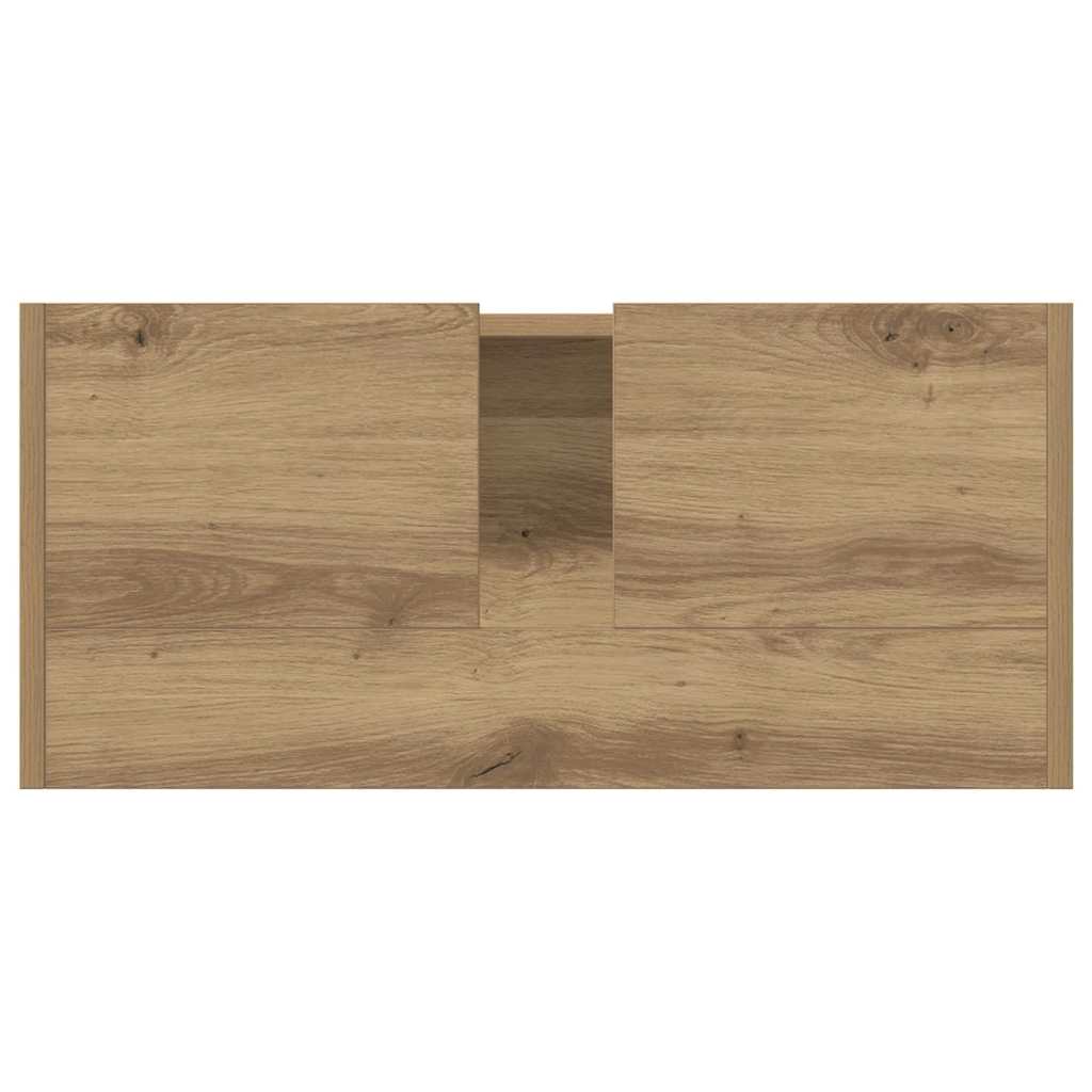 Mobile da Bagno con porta Rovere artigianale 63 x 29 x 55 cm | homemem39