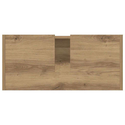 Mobile da Bagno con porta Rovere artigianale 63 x 29 x 55 cm | homemem39