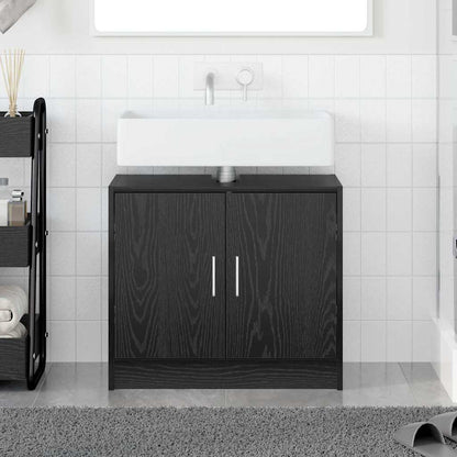 Mobile da Bagno Rovere Nero 63 x 29 x 55 cm Legno multistrato | homemem39