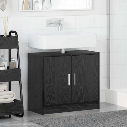 Mobile da Bagno Rovere Nero 63 x 29 x 55 cm Legno multistrato | homemem39