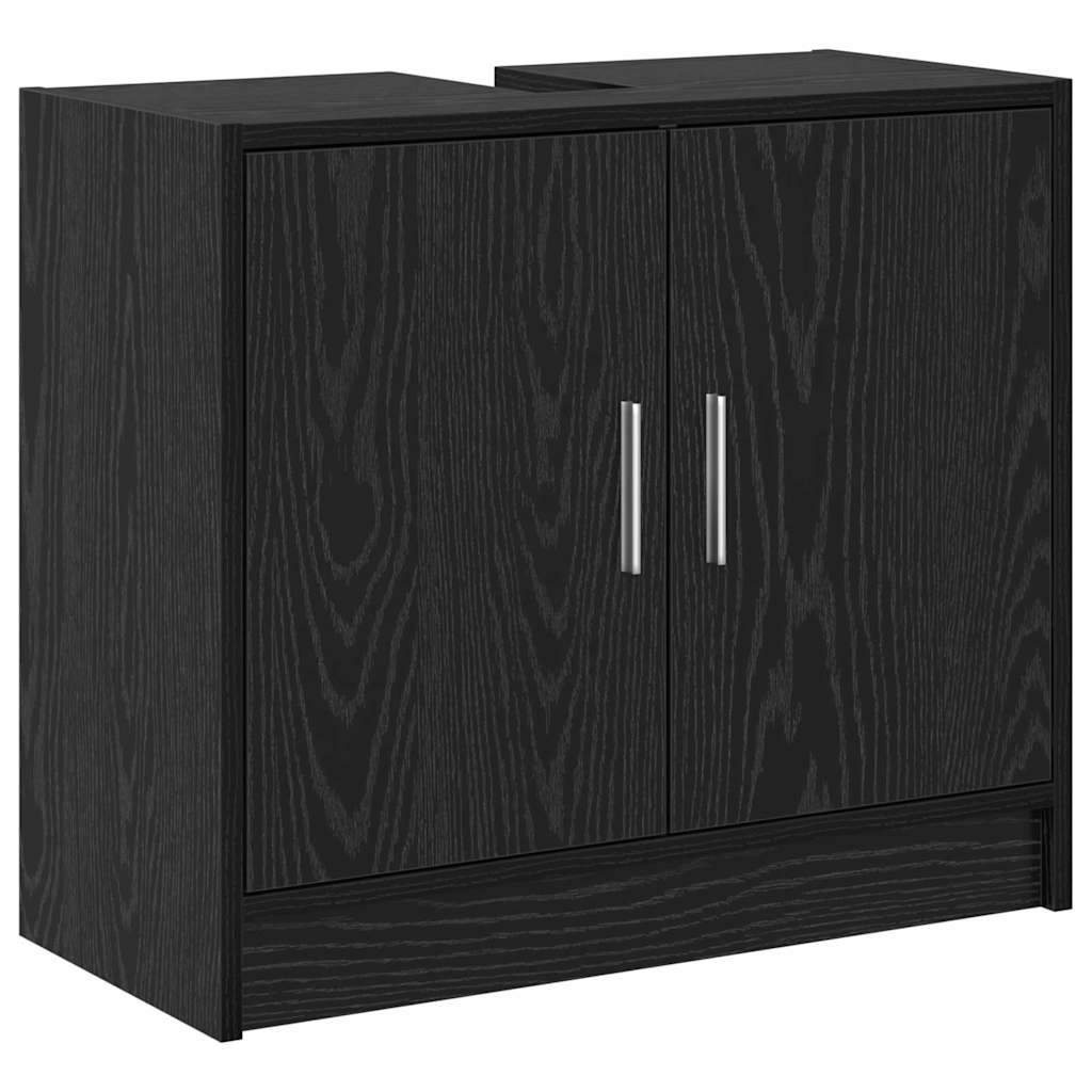 Mobile da Bagno Rovere Nero 63 x 29 x 55 cm Legno multistrato | homemem39