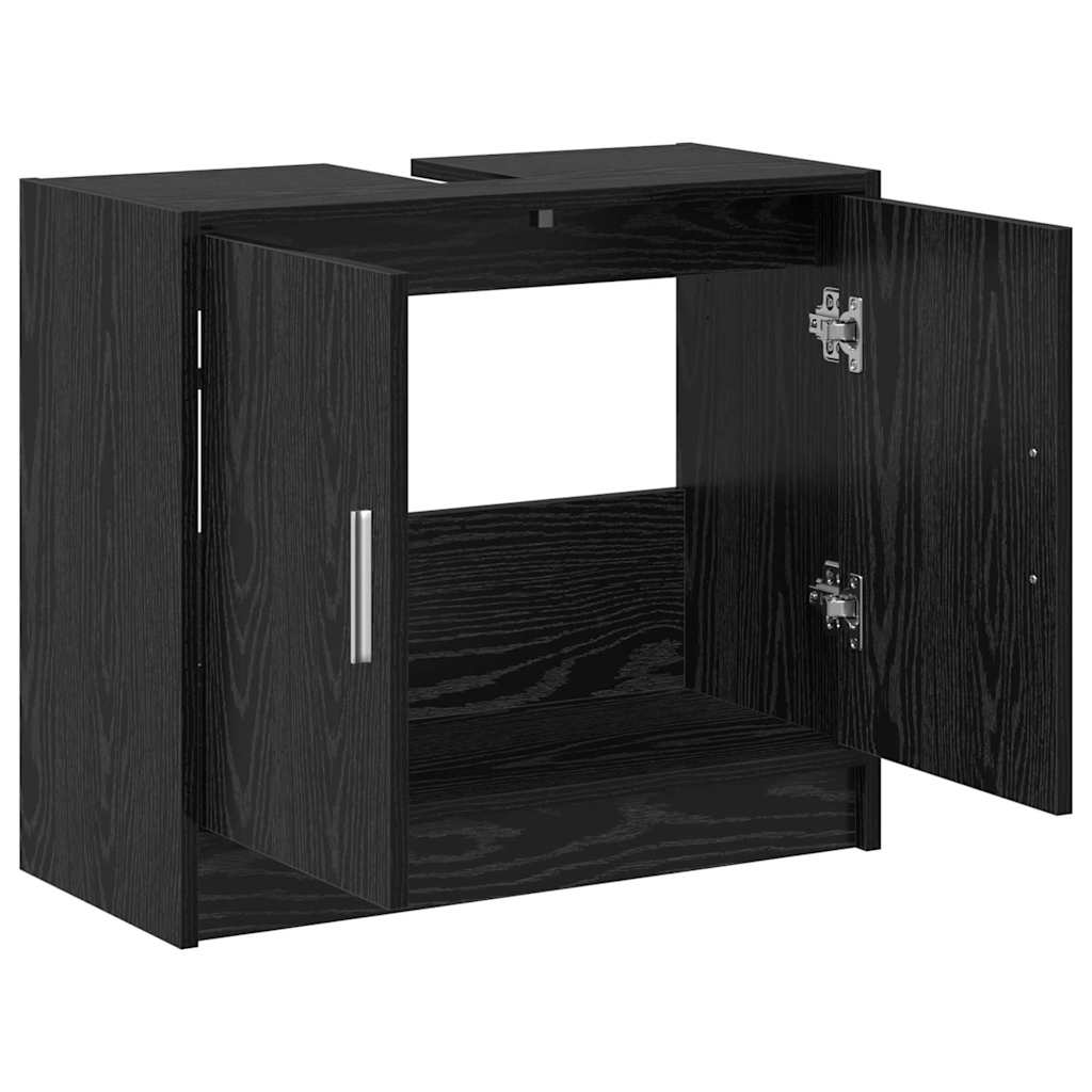 Mobile da Bagno Rovere Nero 63 x 29 x 55 cm Legno multistrato