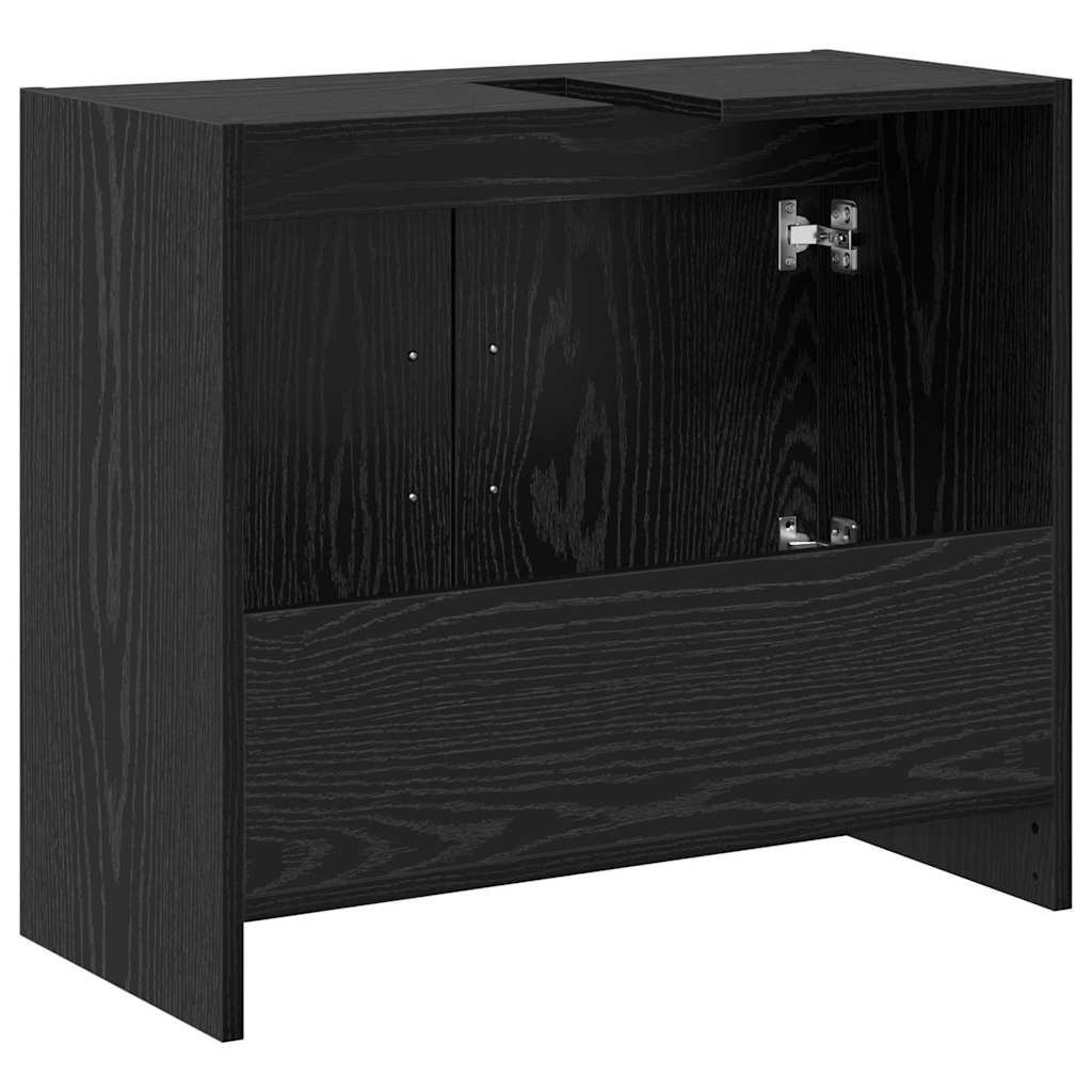 Mobile da Bagno Rovere Nero 63 x 29 x 55 cm Legno multistrato