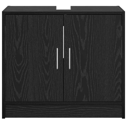 Mobile da Bagno Rovere Nero 63 x 29 x 55 cm Legno multistrato | homemem39