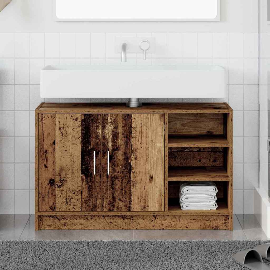 Mobile da Bagno Legno vecchio 90 x 29 x 55 cm Legno multistrato | homemem39