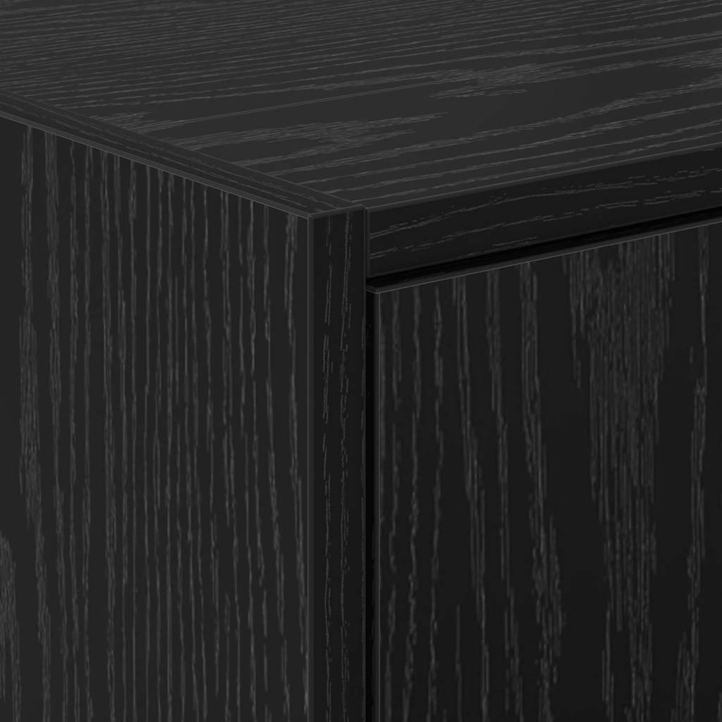 Mobile da Bagno Rovere Nero 90 x 29 x 55 cm Legno multistrato | homemem39