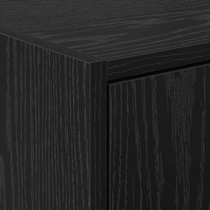 Mobile da Bagno Rovere Nero 90 x 29 x 55 cm Legno multistrato | homemem39