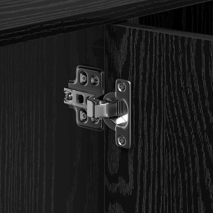 Mobile da Bagno Rovere Nero 90 x 29 x 55 cm Legno multistrato