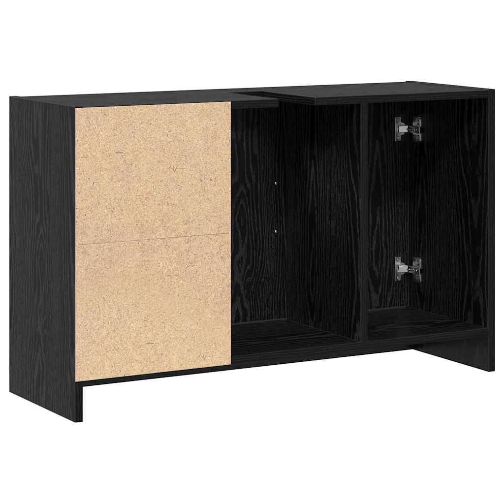 Mobile da Bagno Rovere Nero 90 x 29 x 55 cm Legno multistrato