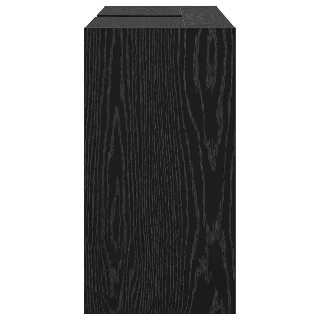 Mobile da Bagno Rovere Nero 90 x 29 x 55 cm Legno multistrato