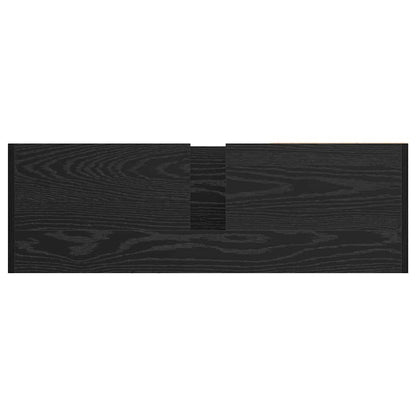 Mobile da Bagno Rovere Nero 90 x 29 x 55 cm Legno multistrato | homemem39