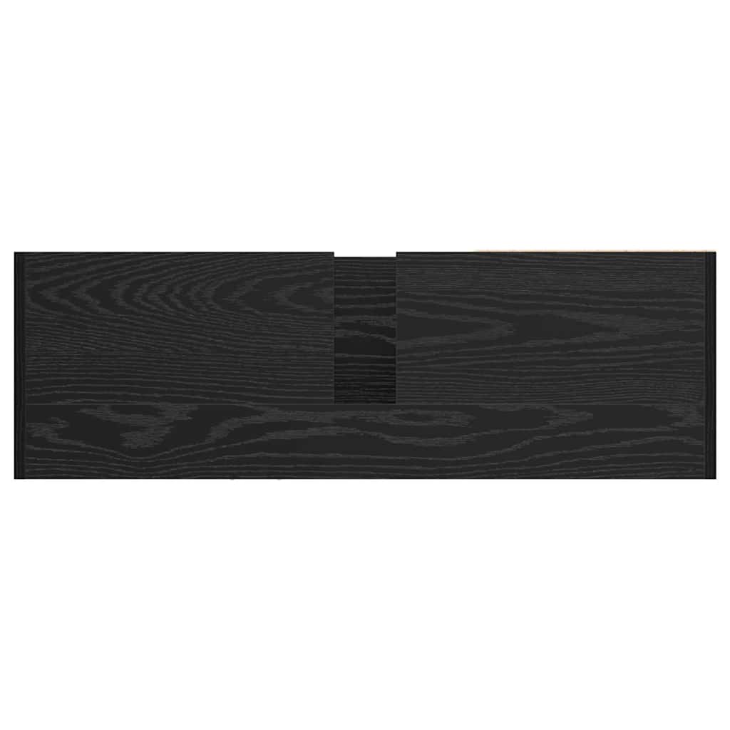 Mobile da Bagno Rovere Nero 90 x 29 x 55 cm Legno multistrato