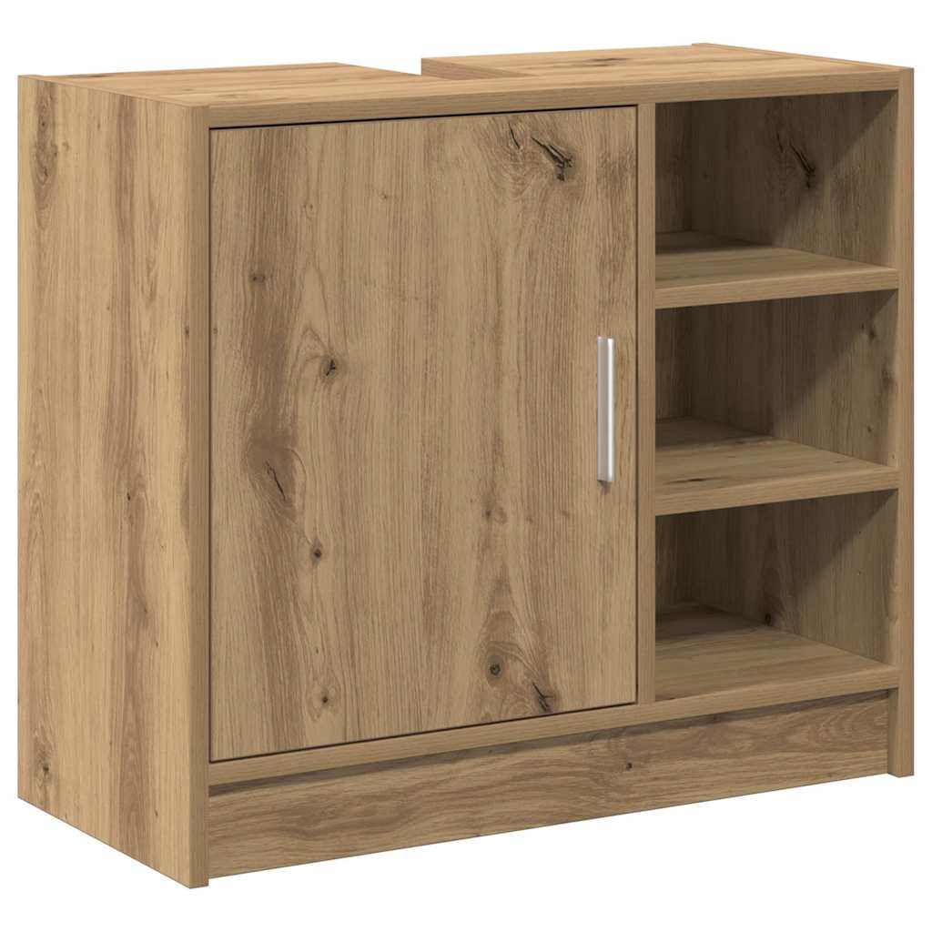 Mobile da Bagno con porta Rovere artigianale 63 x 29 x 55 cm | homemem39