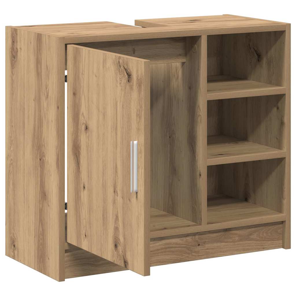 Mobile da Bagno con porta Rovere artigianale 63 x 29 x 55 cm | homemem39
