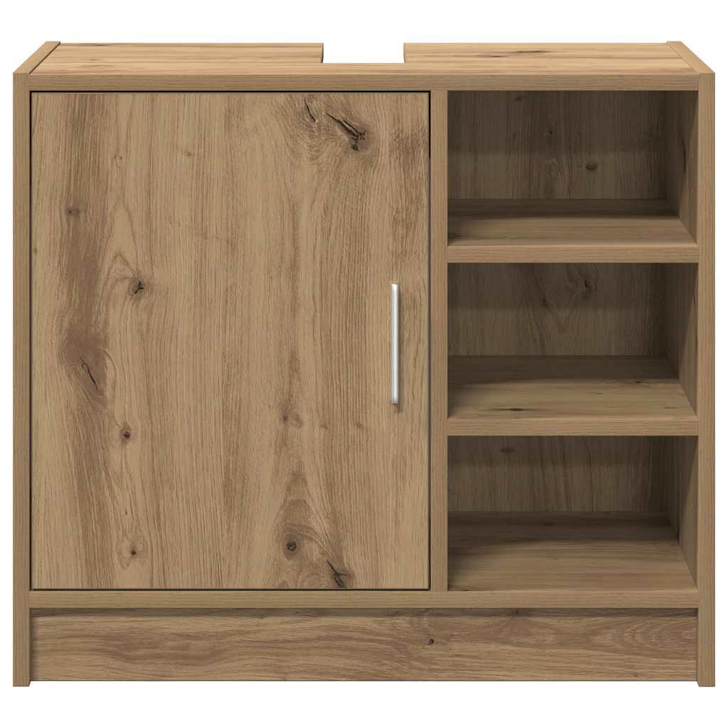 Mobile da Bagno con porta Rovere artigianale 63 x 29 x 55 cm | homemem39